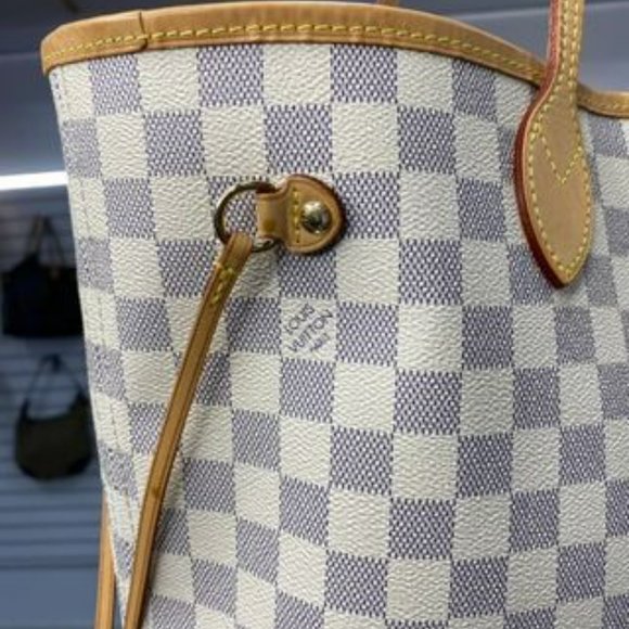 Louis Vuitton Damier Azur MM Rose Ballerine - Picture 16 of 16